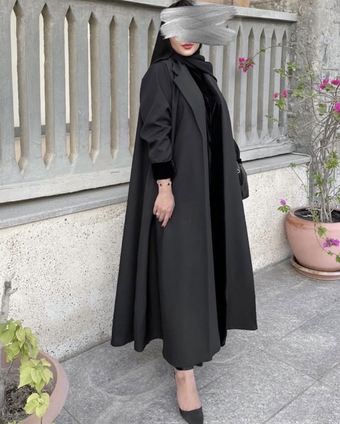Ensemble blazer fond de robe + foulard