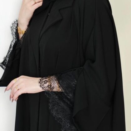 Abaya en dentelle luxueuse + foulard